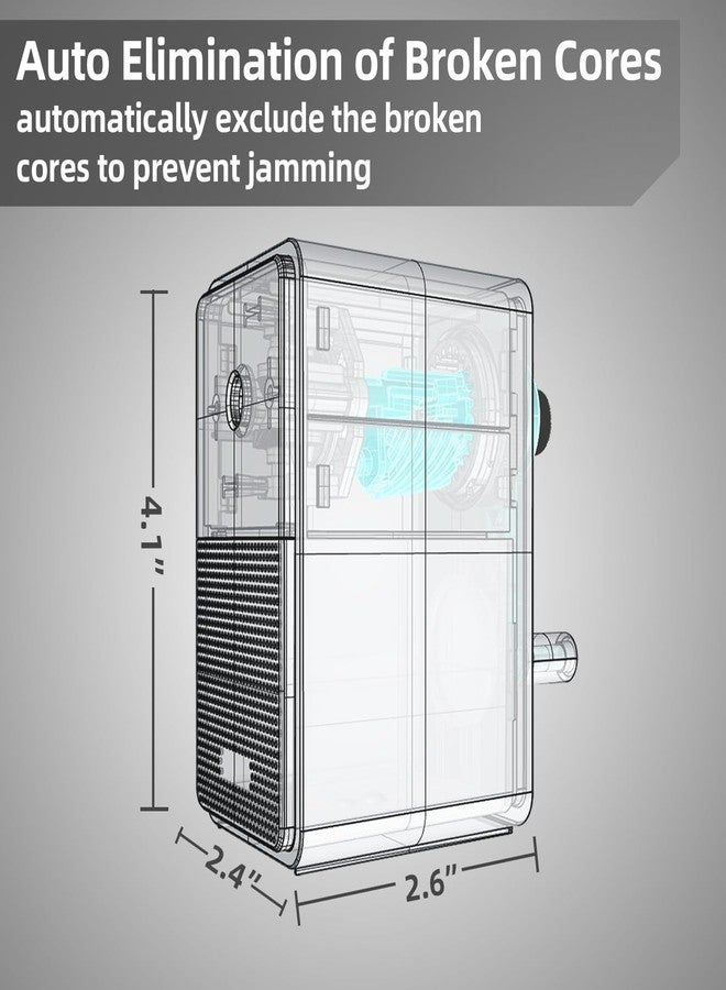 Deli Manual Pencil Sharpener - Auto-in Hand Crank with Adjustable Point for Colored Pencils, Kids, Students, Classroom, Home and Office, Gray - Image 5